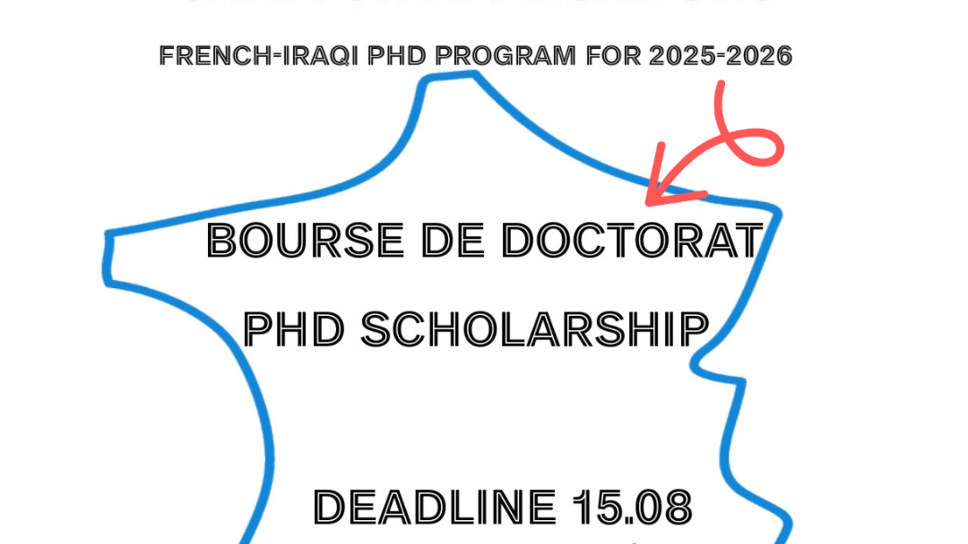 Bourse de doctorat Franco-Irakienne 2025-2026